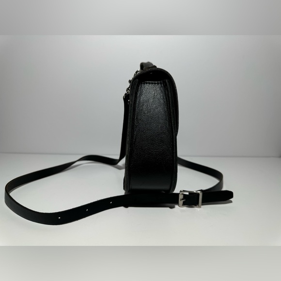 Vintage Harley-Davidson Leather Embroidered Mini Crossbody 2-Way Saddle Handbag - Picture 4 of 12